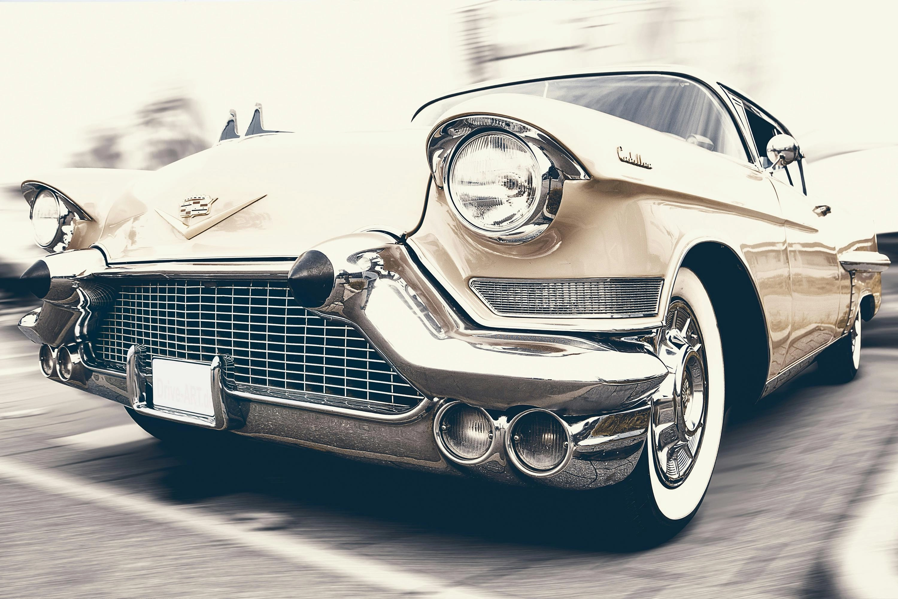 Sepia Foto Des Fahrzeugs