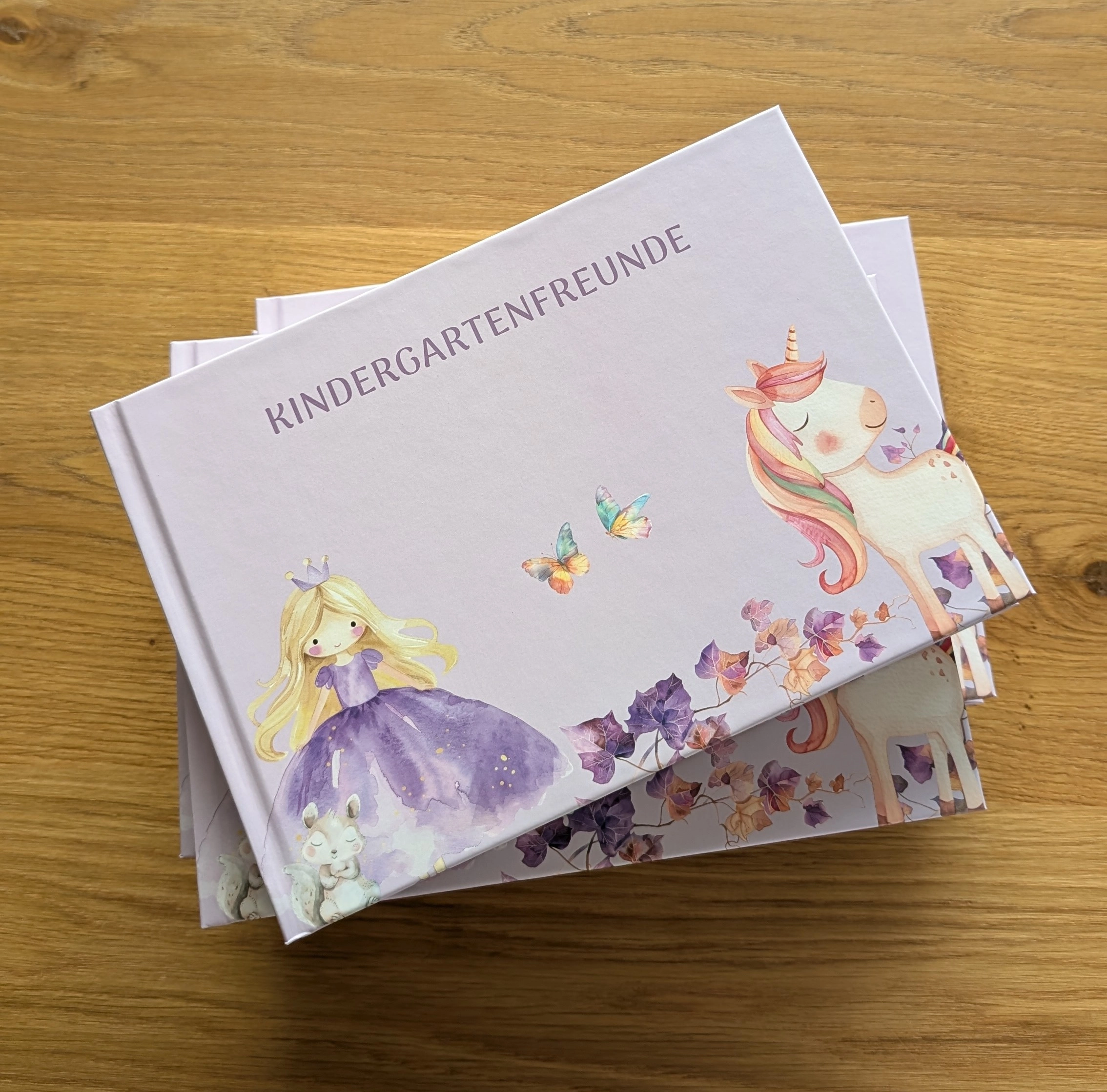 Kindergarten Freundebuch - Einhorn Prinzessin, c